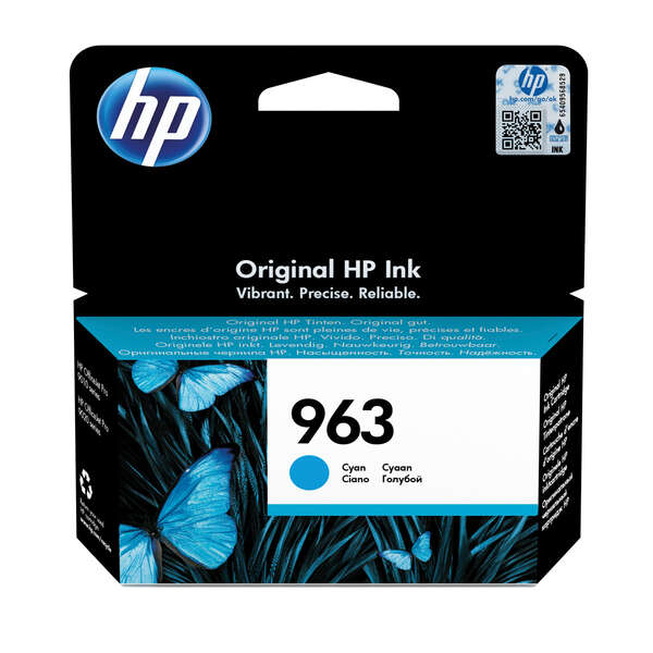 HP 963 Cyan Cartucho de Tinta Original