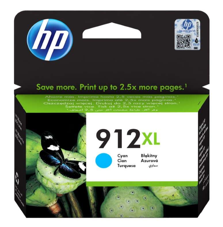 HP 912XL Cyan Cartucho de Tinta Original