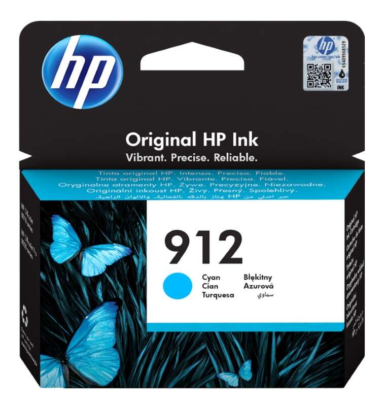 HP 912 Cyan Cartucho de Tinta Original