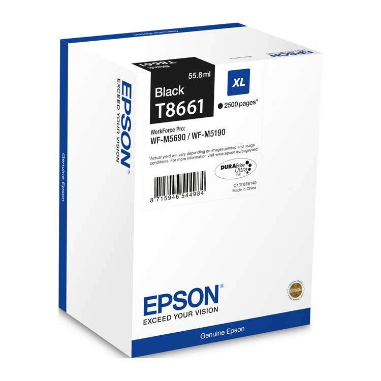 Epson T8661 XL Negro Cartucho de Tinta Original
