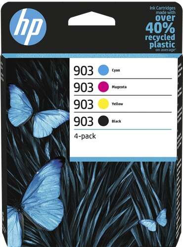HP 903 Pack de 4 Cartuchos de Tinta Originales