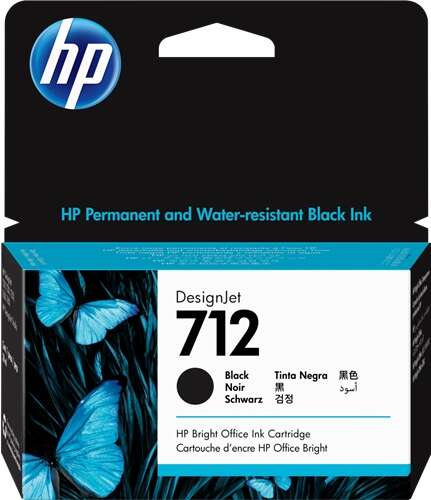 HP 712 Negro Cartucho de Tinta Original