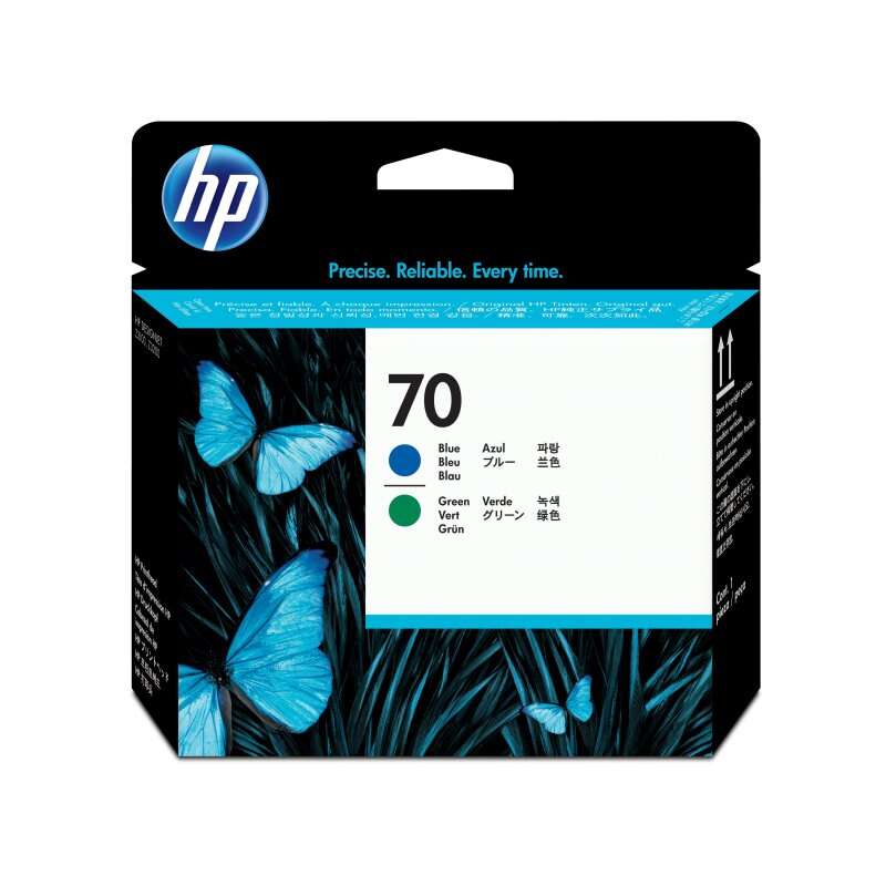 HP 70 Azul/Verde Cabezal de Impresion Original
