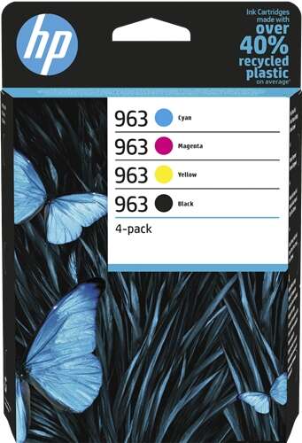 HP 963 Pack de 4 Cartuchos de Tinta Originales