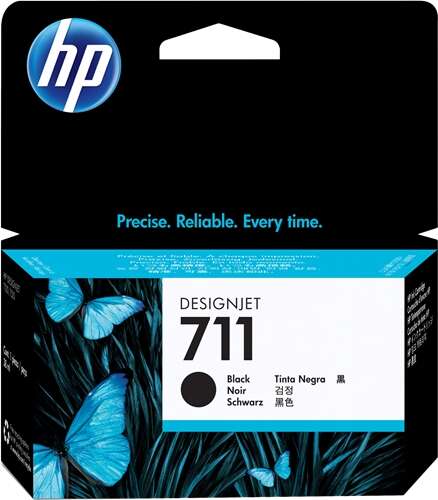 HP 711 Negro Cartucho de Tinta Original