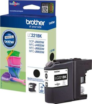 Brother LC221 Negro Cartucho de Tinta Original