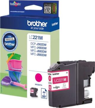 Brother LC221 Magenta Cartucho de Tinta Original