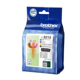 Brother LC3213 Pack de 4 Cartuchos de Tinta Originales