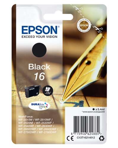 Epson T1621 Negro Cartucho de Tinta Original