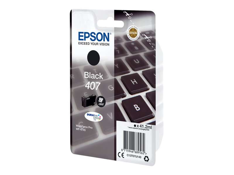 Epson 407 Negro Cartucho de Tinta Original
