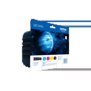 Brother LC1280XL Pack de 4 Cartuchos de Tinta Originales
