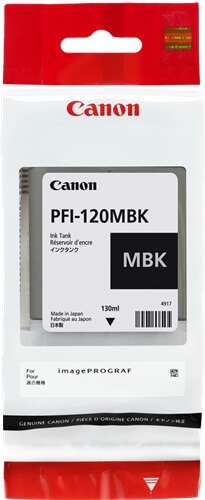 Canon PFI120 Negro Mate Cartucho de Tinta Original