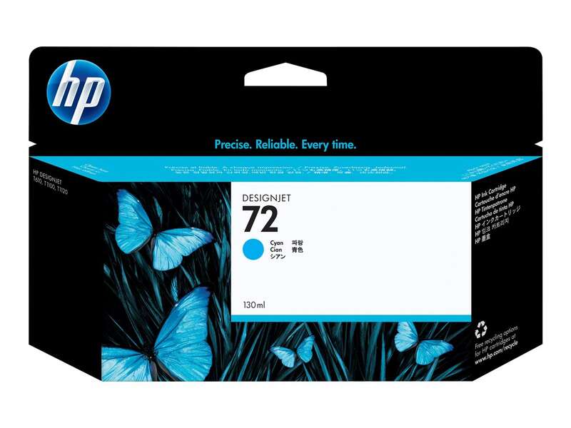 HP 72 Cyan Cartucho de Tinta Original