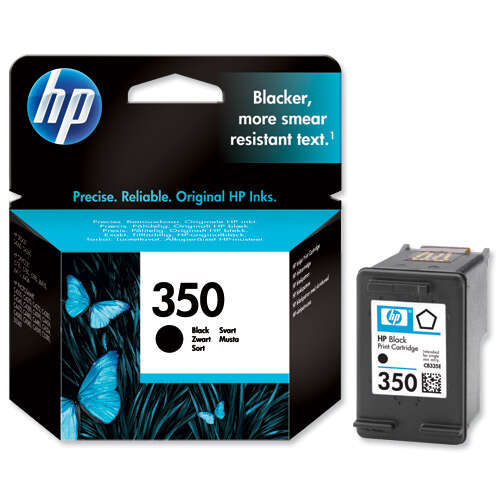 HP 350 Negro Cartucho de Tinta Original