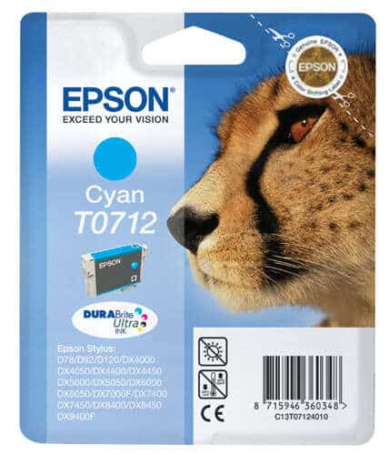 Epson T0712 Cyan Cartucho de Tinta Original