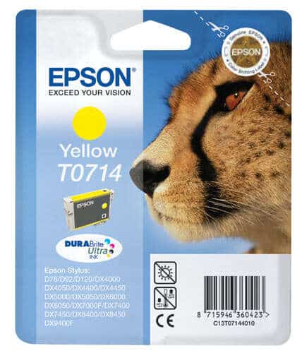 Epson T0714 Amarillo Cartucho de Tinta Original
