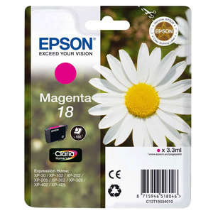 Epson T1803 (18) Magenta Cartucho de Tinta Original