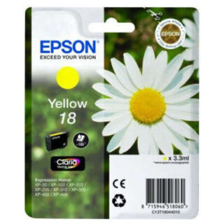 Epson T1804 (18) Amarillo Cartucho de Tinta Original