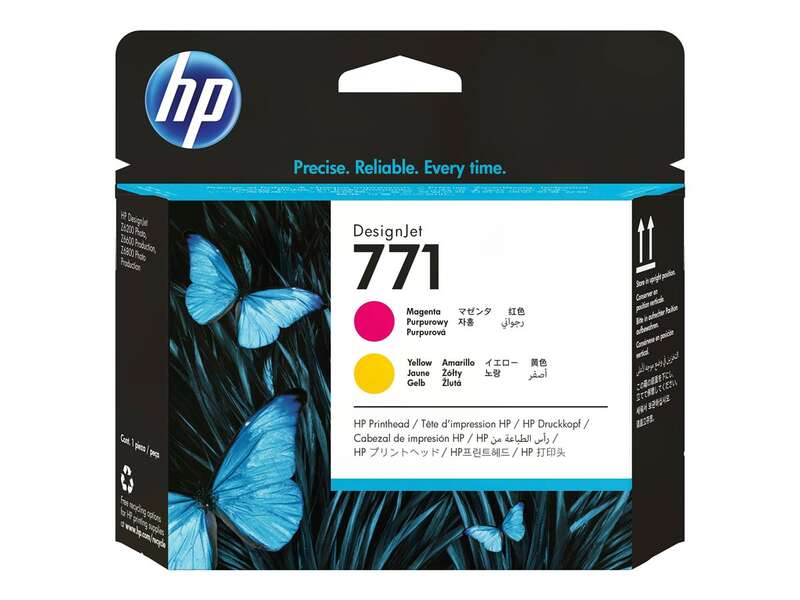 HP 771 Cabezal de Impresion Original - Magenta, Amarillo