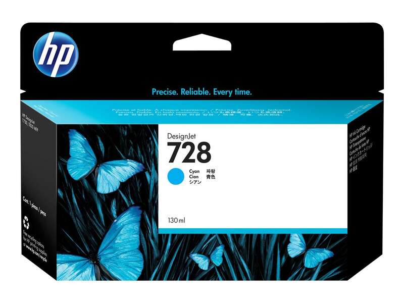 HP 728 Cyan Cartucho de Tinta Original