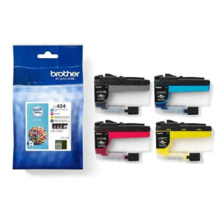 Brother LC424 Pack de 4 Cartuchos de Tinta Originales