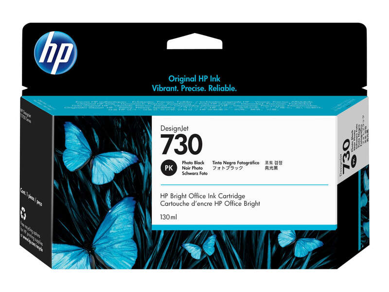 HP 730 Negro Photo Cartucho de Tinta Original