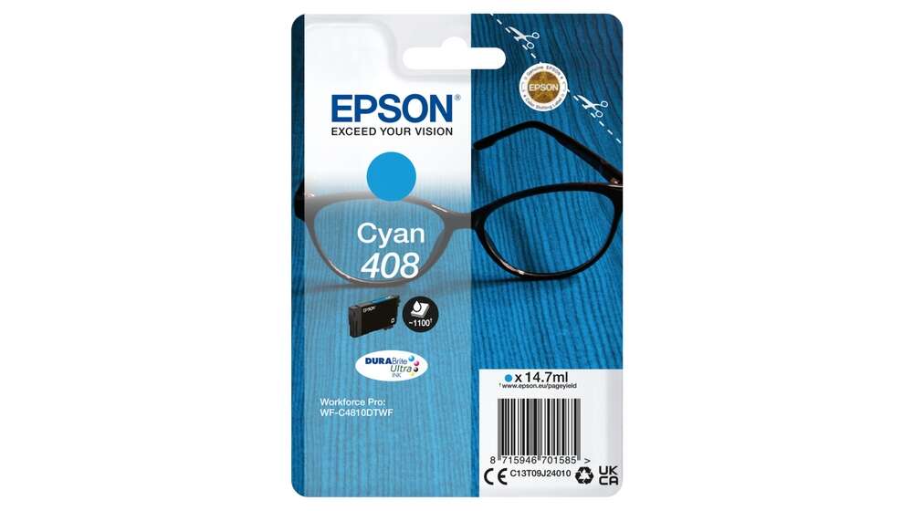 Epson 408 Cyan Cartucho de Tinta Original