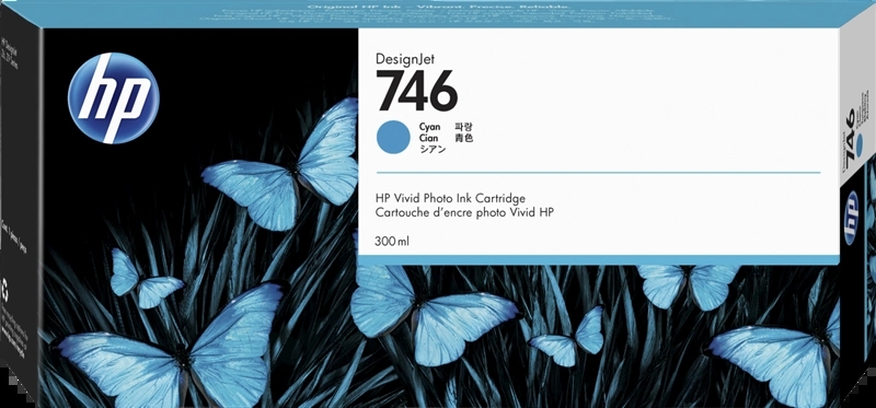 HP 746 Cyan Cartucho de Tinta Original