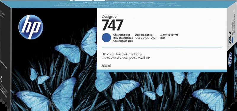 HP 747 Azul Cartucho de Tinta Original