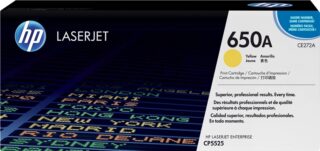 HP CE272A Amarillo Cartucho de Toner Original - 650A