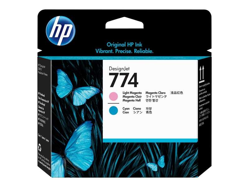 HP 774 Cabezal de Impresion Original - Cyan Light, Magenta Light