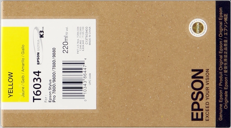 Epson T6034 Amarillo Cartucho de Tinta Original