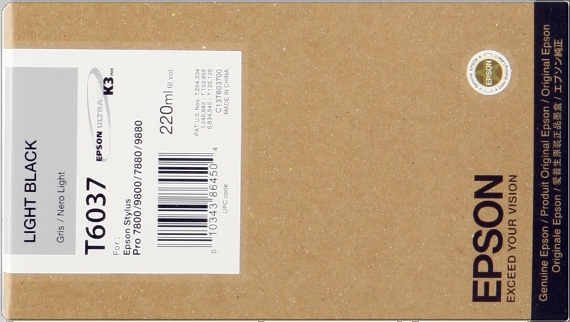 Epson T6037 Negro Light Cartucho de Tinta Original