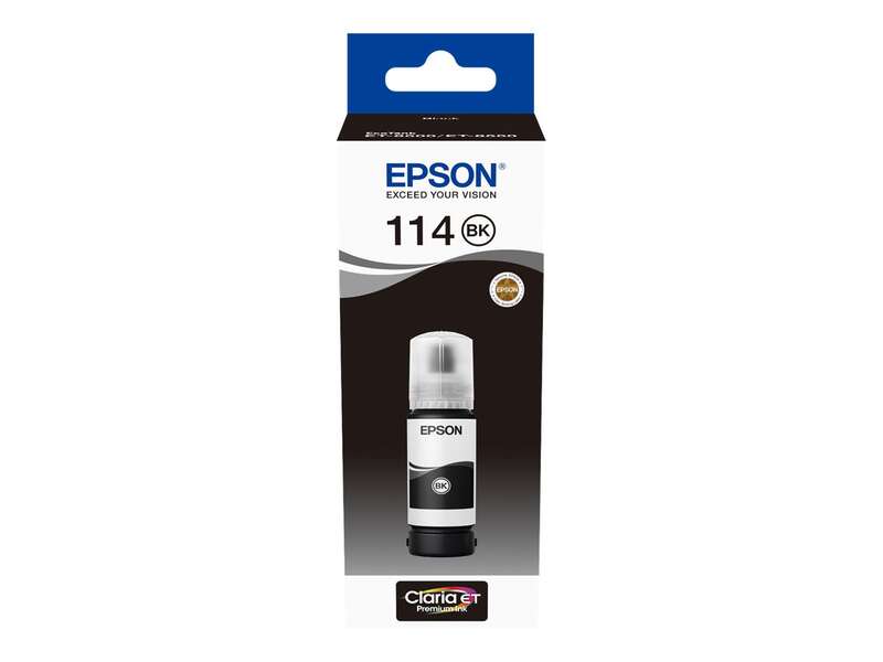 Epson 114 Negro Botella de Tinta Pigmentada Original