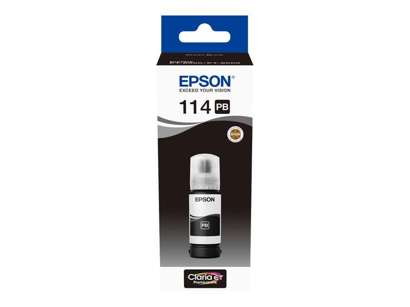 Epson 114 Negro Photo Botella de Tinta Pigmentada Original