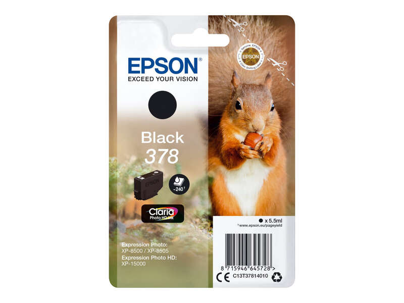 Epson 378 Negro Cartucho de Tinta Original