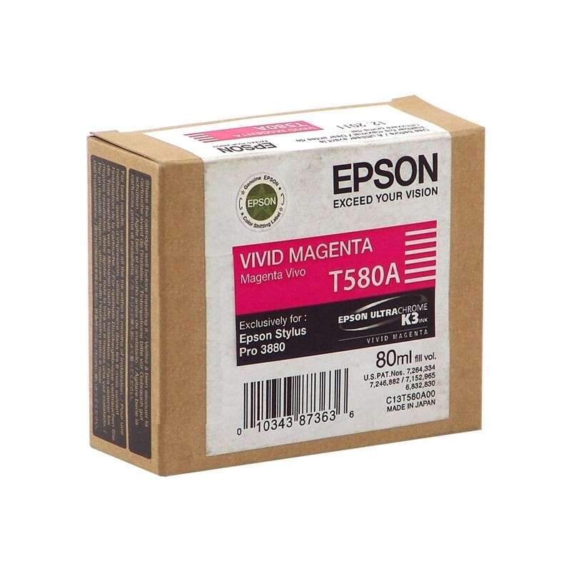 Epson T580A Magenta Vivido Cartucho de Tinta Original