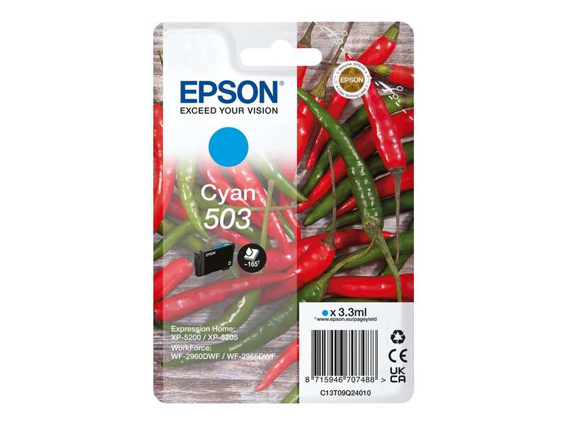 Epson 503 Cyan Cartucho de Tinta Original