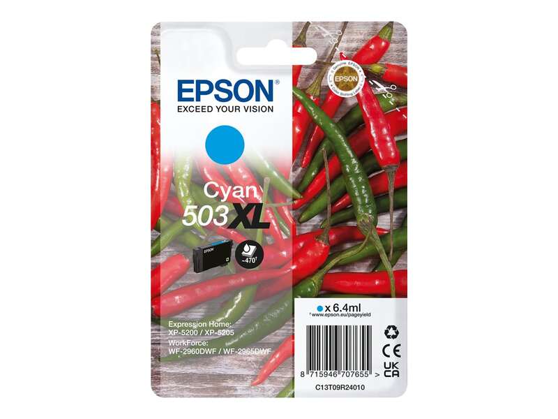 Epson 503XL Cyan Cartucho de Tinta Original