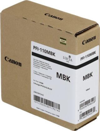 Canon PFI110 Negro Mate Cartucho de Tinta Original