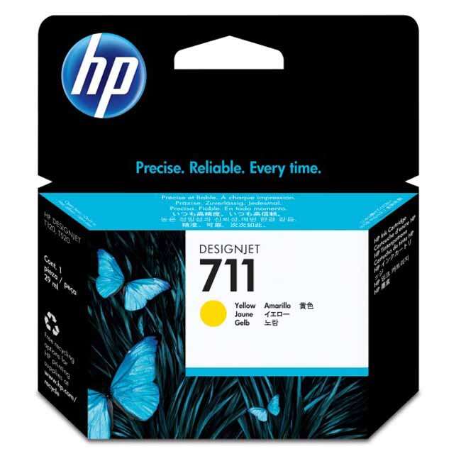 HP 711 Amarillo Cartucho de Tinta Original