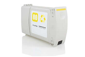 HP 80 Amarillo Cartucho de Tinta Generico Tuink - Imagen 2