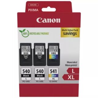 Canon PG540L Negro + CL541XL Color Pack de 2 Cartuchos de Tinta Originales