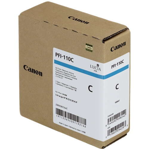 Canon PFI110 Cyan Cartucho de Tinta Original