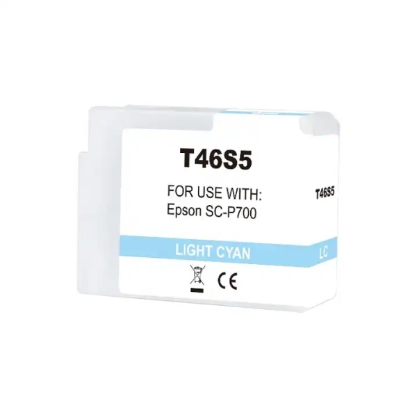 Epson T46S5 Cyan Light Cartucho de Tinta Pigmentada Generico Tuink - Imagen 2