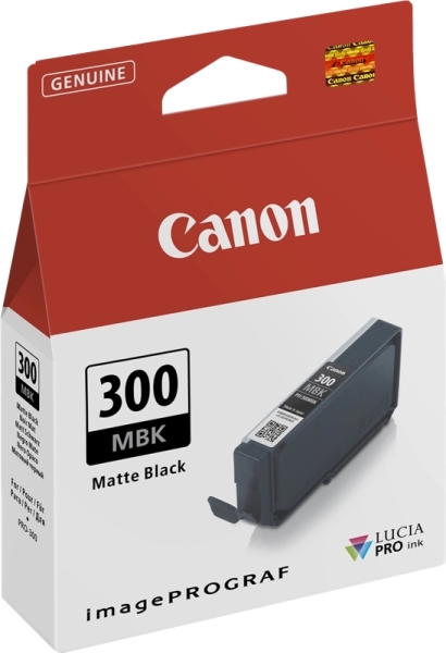 Canon PFI300 Negro Mate Cartucho de Tinta Original - 4192C001/PFI300MBK