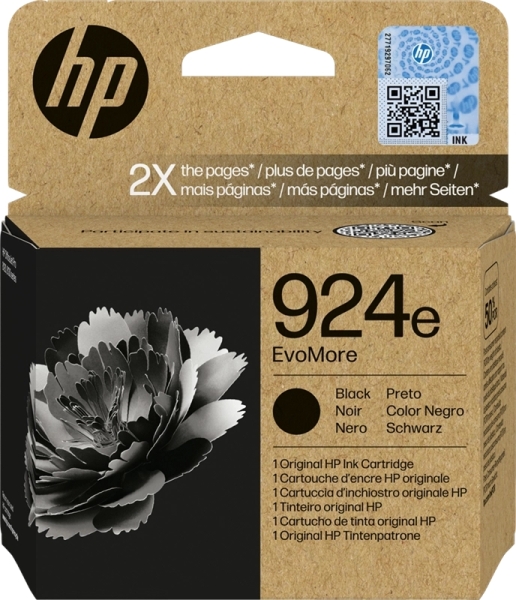 HP 924e Negro Cartucho de Tinta Original
