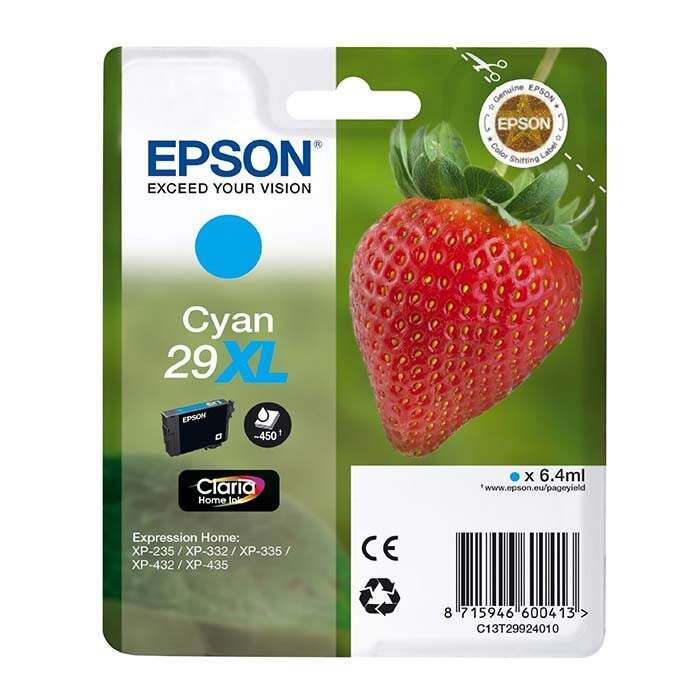 Epson T2992 (29XL) Cyan Cartucho de Tinta Original