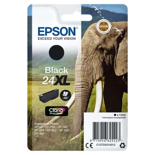 Epson T2431 (24XL) Negro Cartucho de Tinta Original