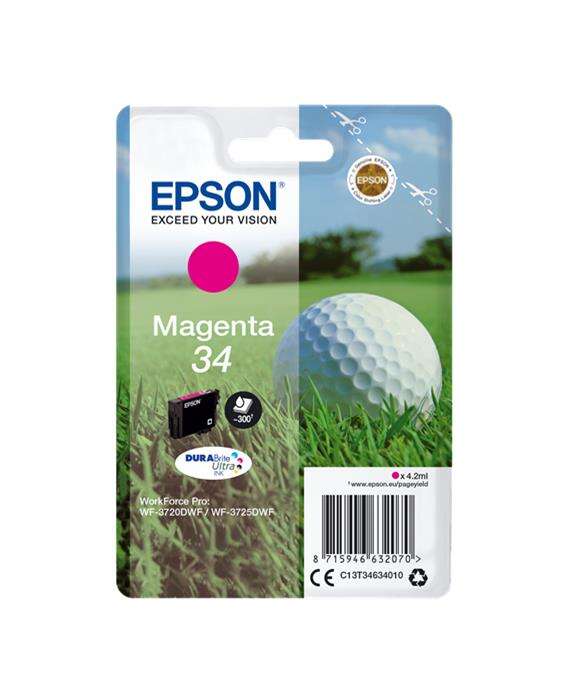 Epson T3463 (34) Magenta Cartucho de Tinta Original